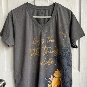 Disney World CLASSIC POOH PIGLET MOM Shirt ENJOY THE LITTLE THINGS Women XL